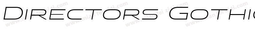 Directors Gothic 250 Semibold Regul字体转换